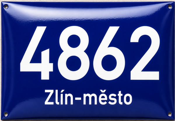 Smaltované domovní číslo Zlín C.ZL.1
